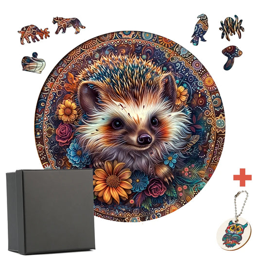 Wooden Puzzle Alluring hedgehog