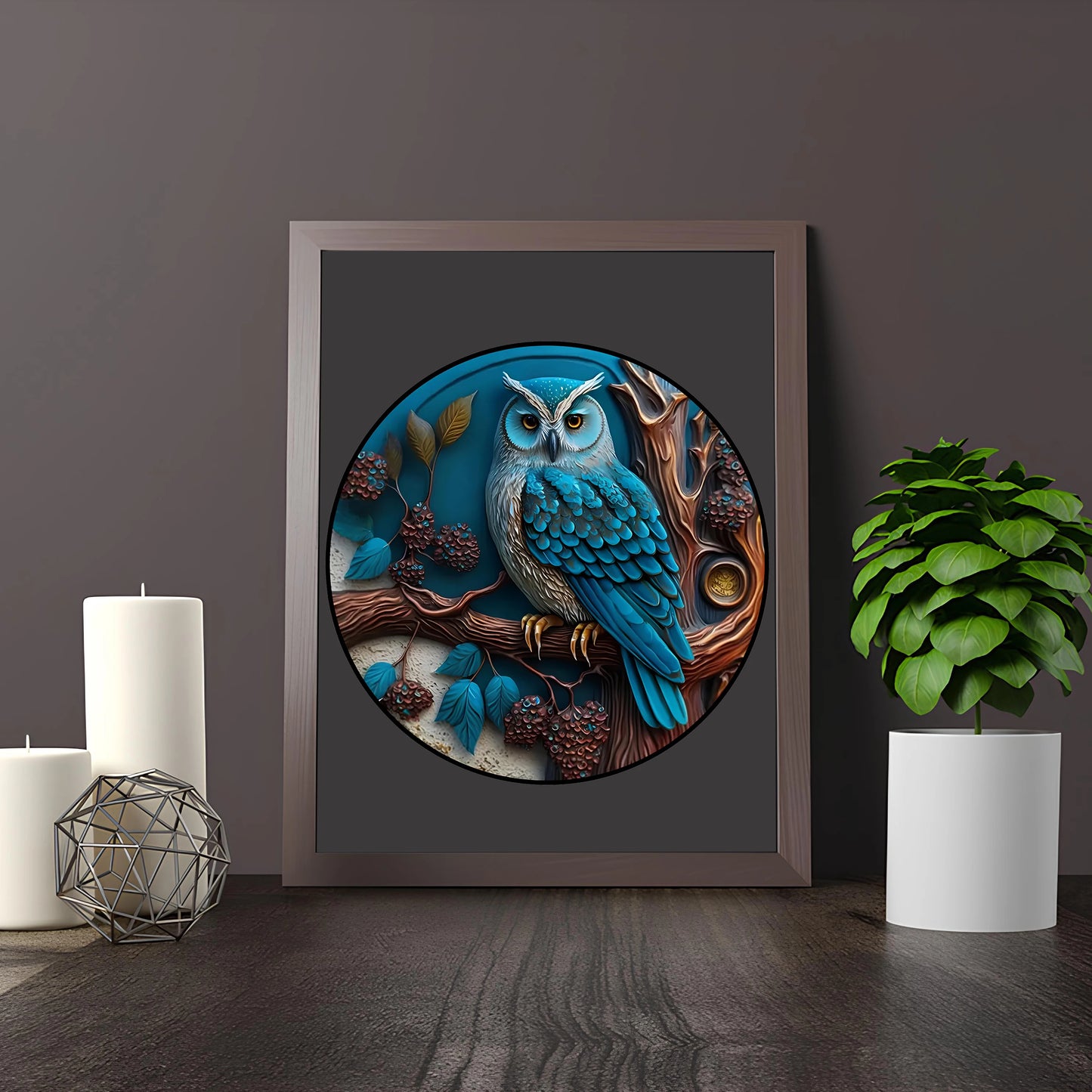 Wooden Puzzles Dark Owl