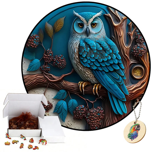 Wooden Puzzles Dark Owl