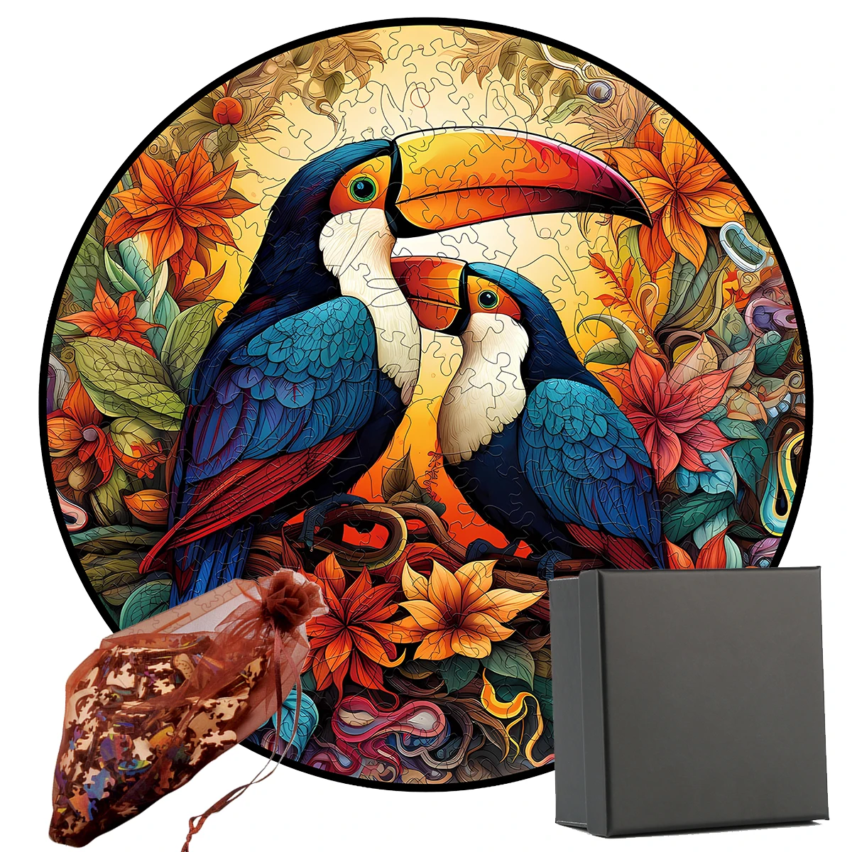 Wooden Puzzles Animals Toucans