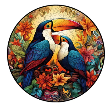 Wooden Puzzles Animals Toucans